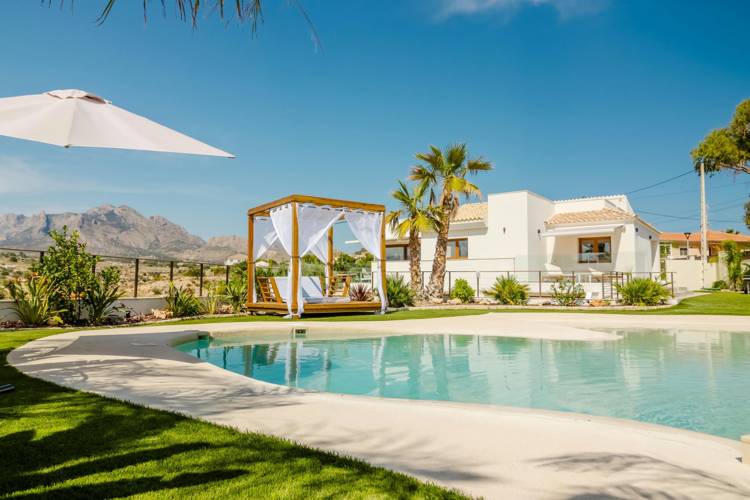 Luxury villa with pool exterior